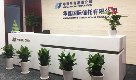 中國(guó)華電華鑫國(guó)際信托辦公室綠植租賃
